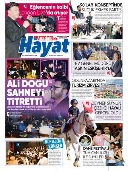 Anadolu'da Hayat Magazin Yaşam Ekinde bu hafta...