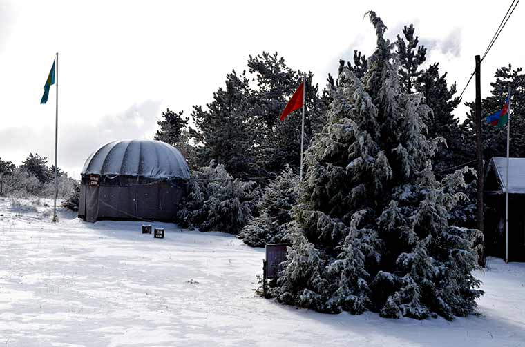 Eskişehir’in yüksek kesimlerinde çekilen fotoğraflar, kış manzaralarını gözler önüne serdi.
