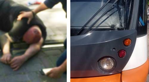 Eskişehir'de polis memuruna tramvay çarptı