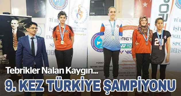 9. kez Türkiye şampiyonu oldu
