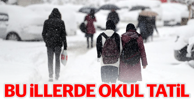 İstanbul ve 17 ilde okullar tatil