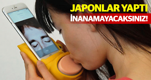 Japonlardan telefon üzerinden öpüştüren buluş!